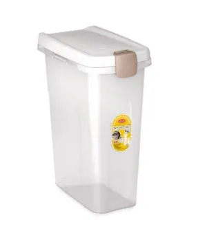 Stefanplast Premium Air Tight Food Container For Dogs & Cats (Bianco Trasparente, Clear)