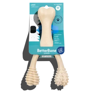 The Better Bone Natural Dog Bone BetterBone CLASSIC - All Natural, Non-Toxic, Safer on Teeth, Soft, Puppy, Dog Chew-NYLON FREE