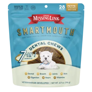 The Missing Link Petite/Extra Small Smartmouth™ Dental Chews For Dogs, 28-Count