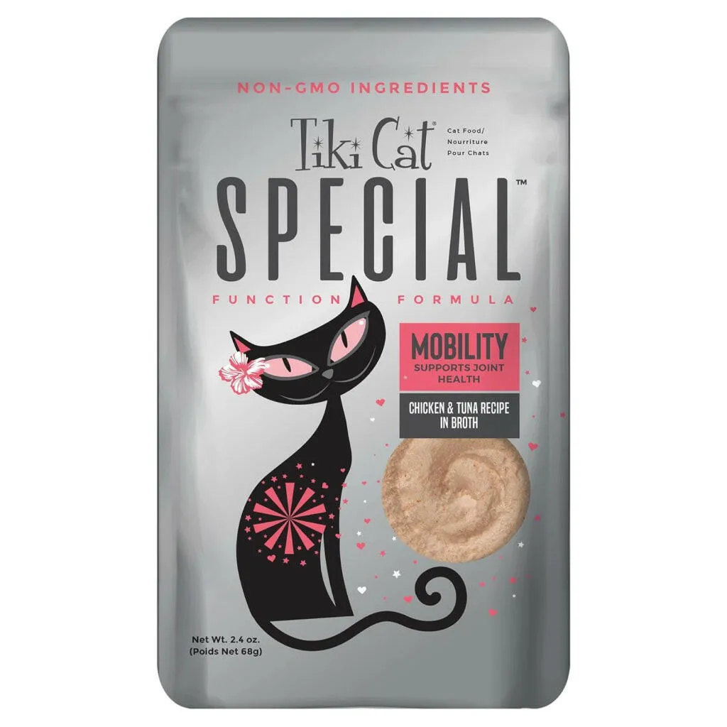 Tiki Cat Special Mousse Mobility Grain-Free Wet Food For Cats (2.4 oz x 12 pouches)