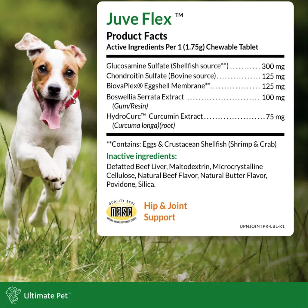 Ultimate Pet Nutrition Juve Flex Advance Hip & Joint Support for Dogs, 30 count