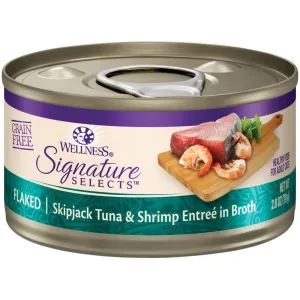 Wellness Signature Selects Flaked Tuna & Shrimp in Broth Wet Cat Food