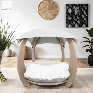 WLO® Natural Circular Modern Cat Bed